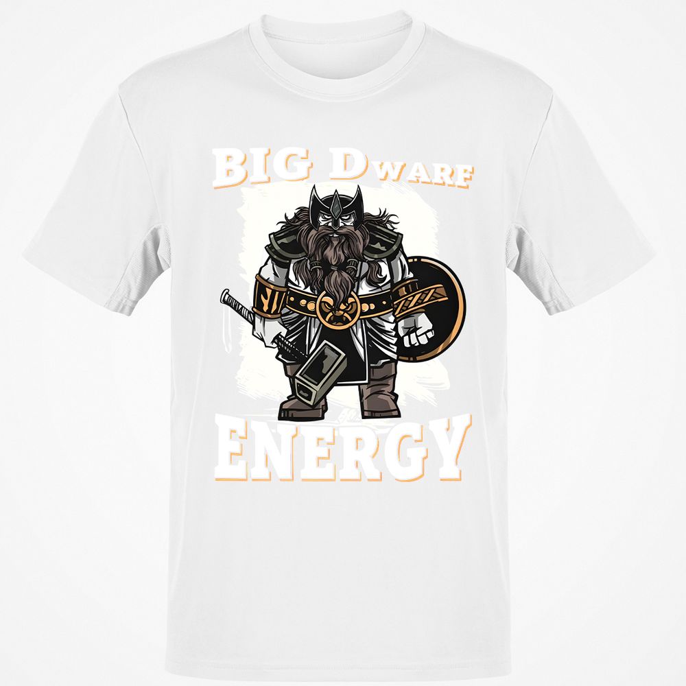 Big Dwarf Energy Classic Unisex T-Shirt - White - 12