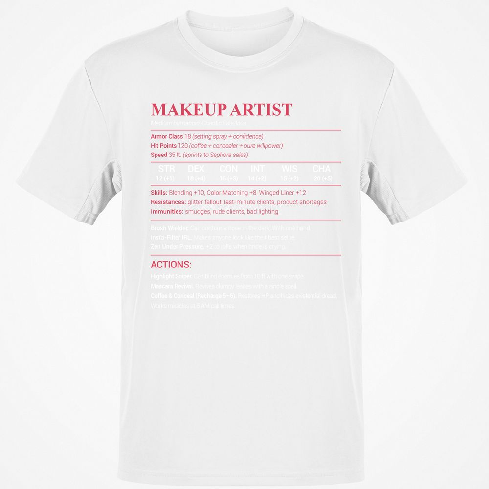 Makeup Artist Classic Unisex T-Shirt - White - 12
