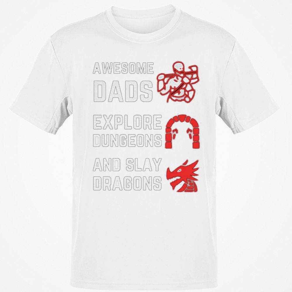 Awesome Dad Fathers Day Classic Unisex T-Shirt - White - 12