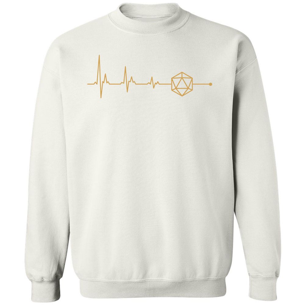D20 Dice Is My Life Classic Unisex Sweatshirt - White - 12
