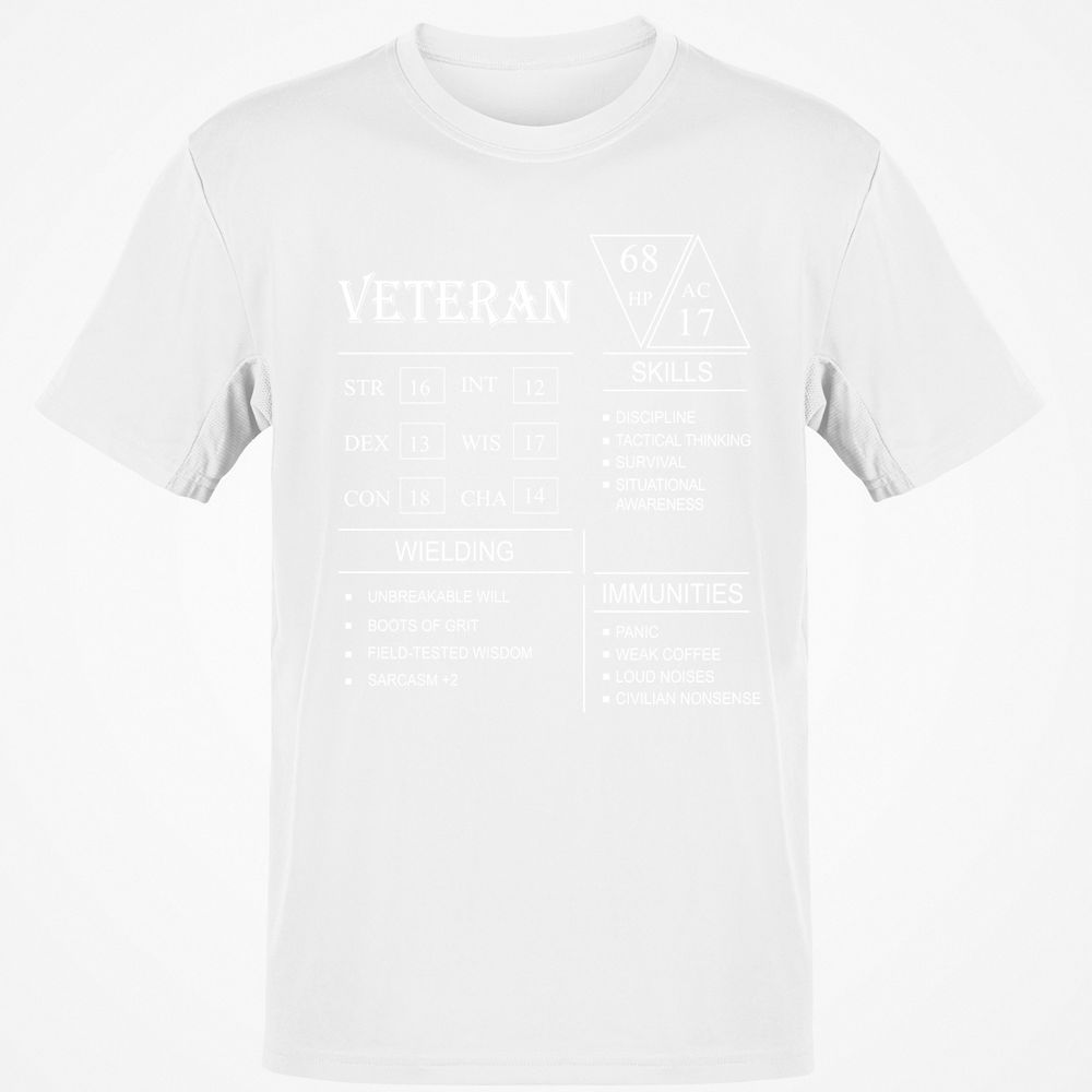Veteran New Classic Unisex T-Shirt - White - 12
