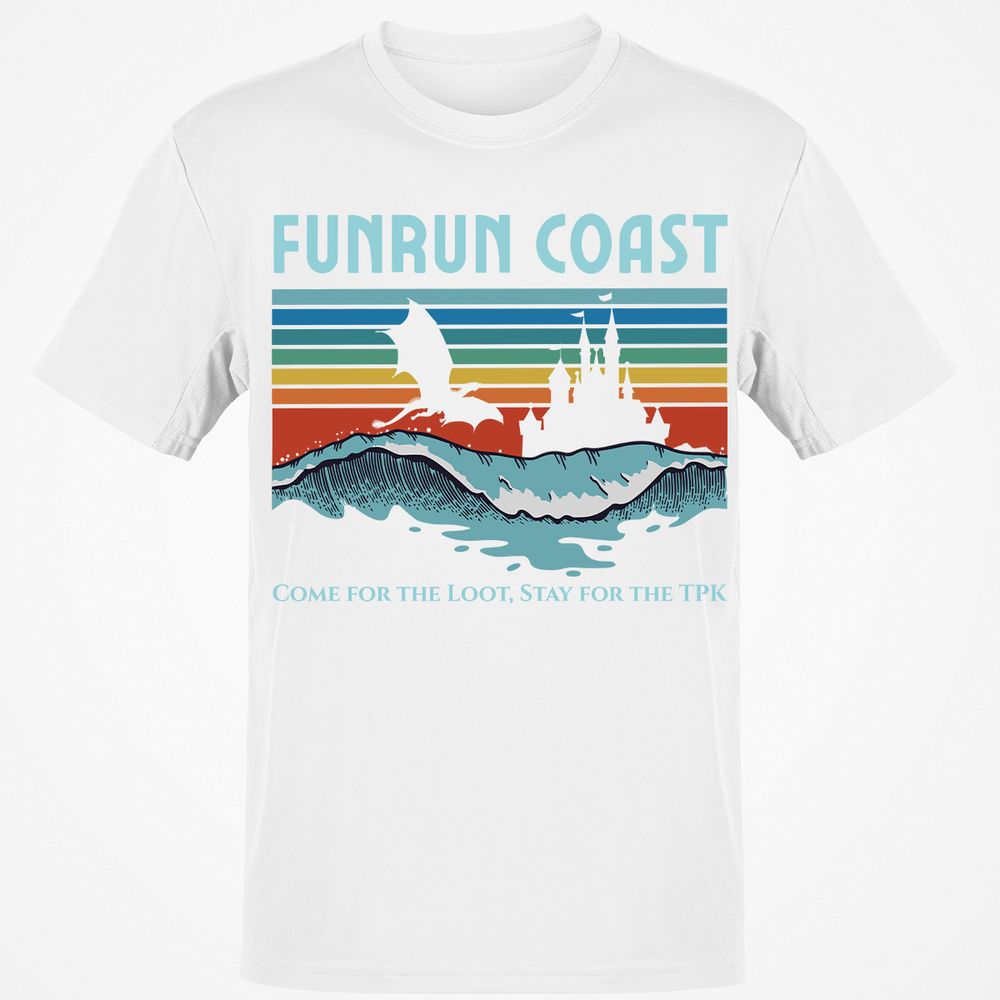 FUNRUN COAST Classic Unisex T-Shirt - White - 12