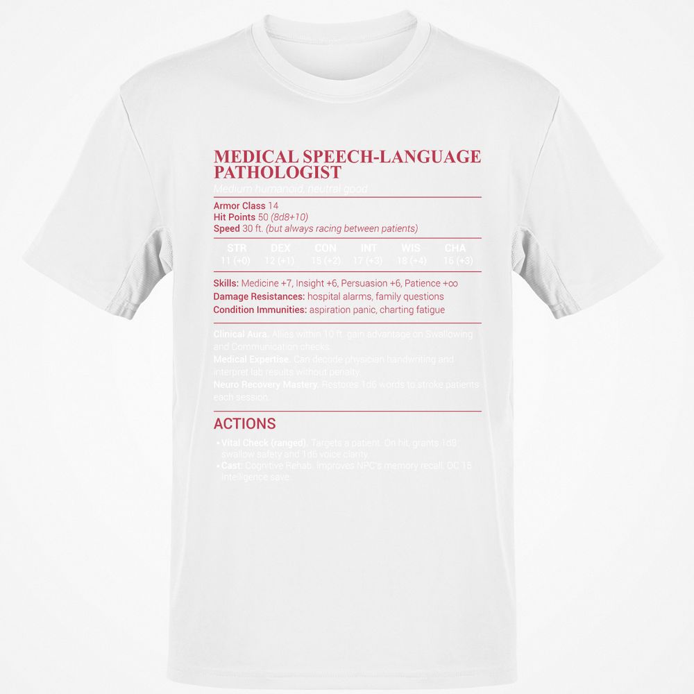 Medical SLP Classic Unisex T-Shirt - White - 12