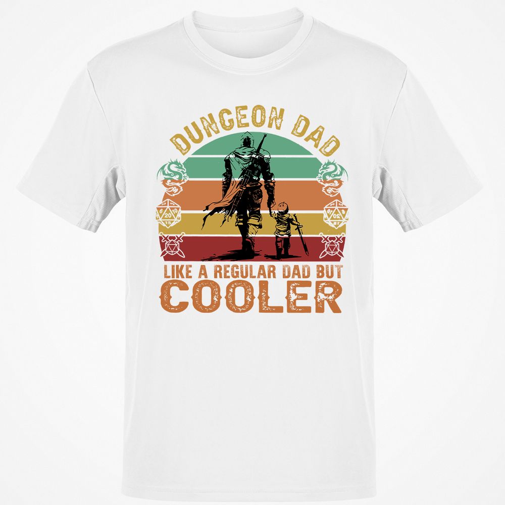 Dungeon Dad Like A Regular Dad Classic Unisex T-Shirt - White - 12