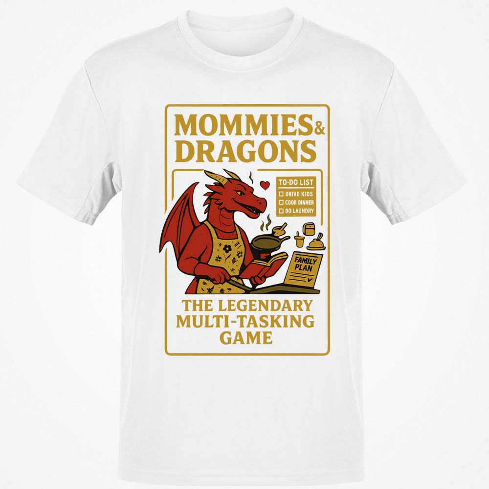 Mommies & Dragons Classic Unisex T-Shirt - White - 12