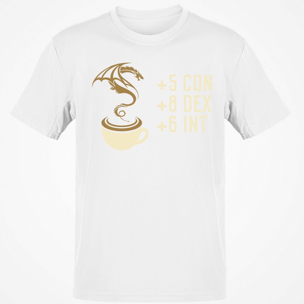 Coffee Dragon T-Shirt - White - 12