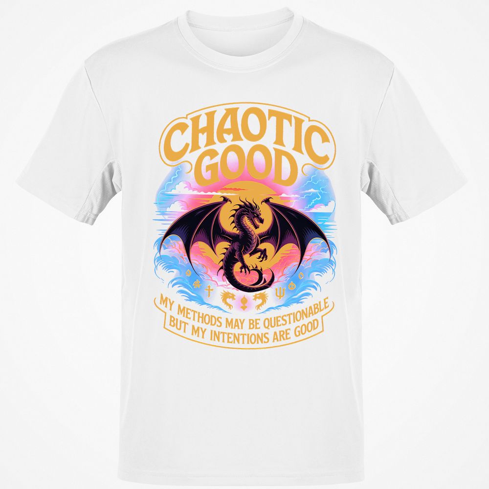 Chaotic Good Classic Unisex T-Shirt - White - 12