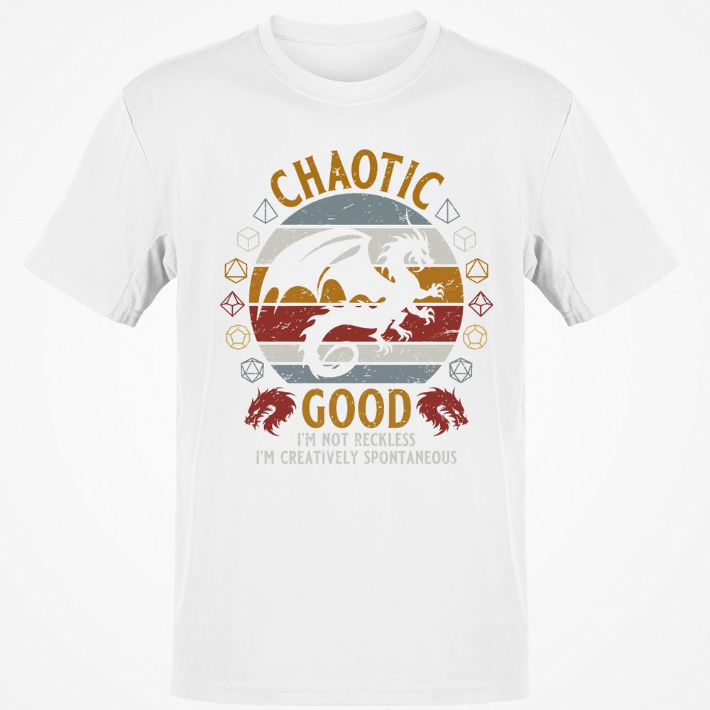 Chaotic Good Classic Unisex T-Shirt - White - 12