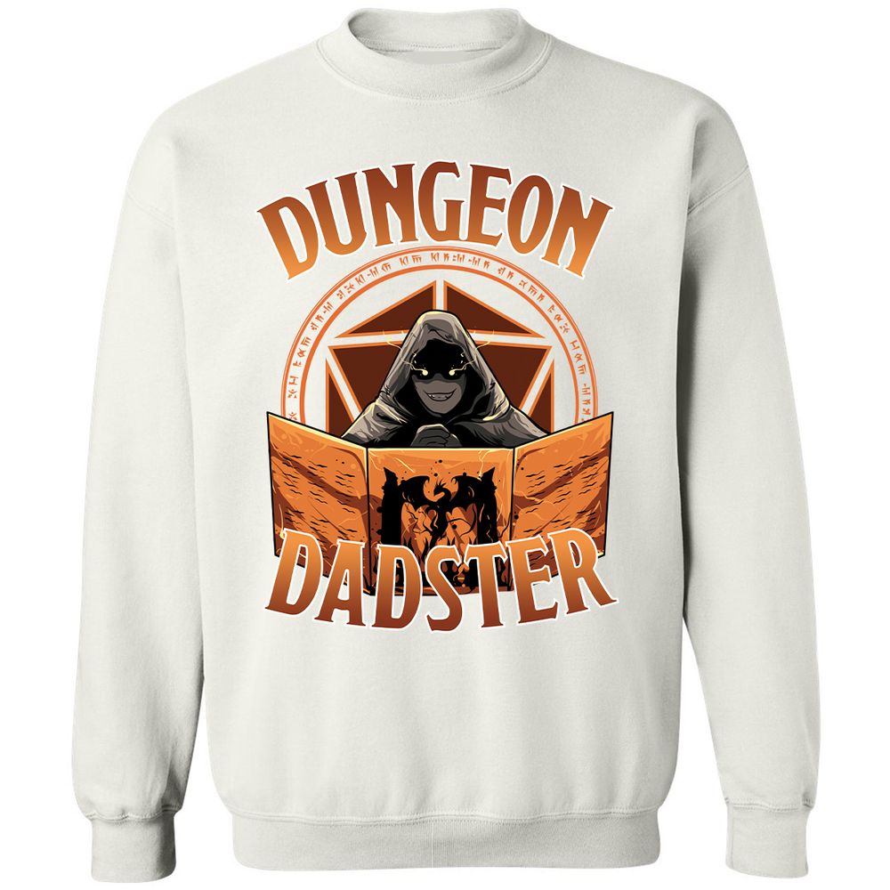 Dungeon Dadster Classic Unisex Sweatshirt - White - 12