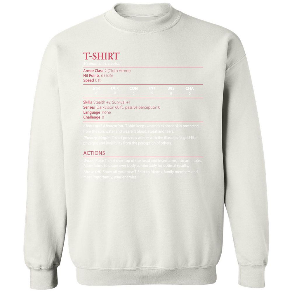 T-Shirt Classic Unisex Sweatshirt - White - 12