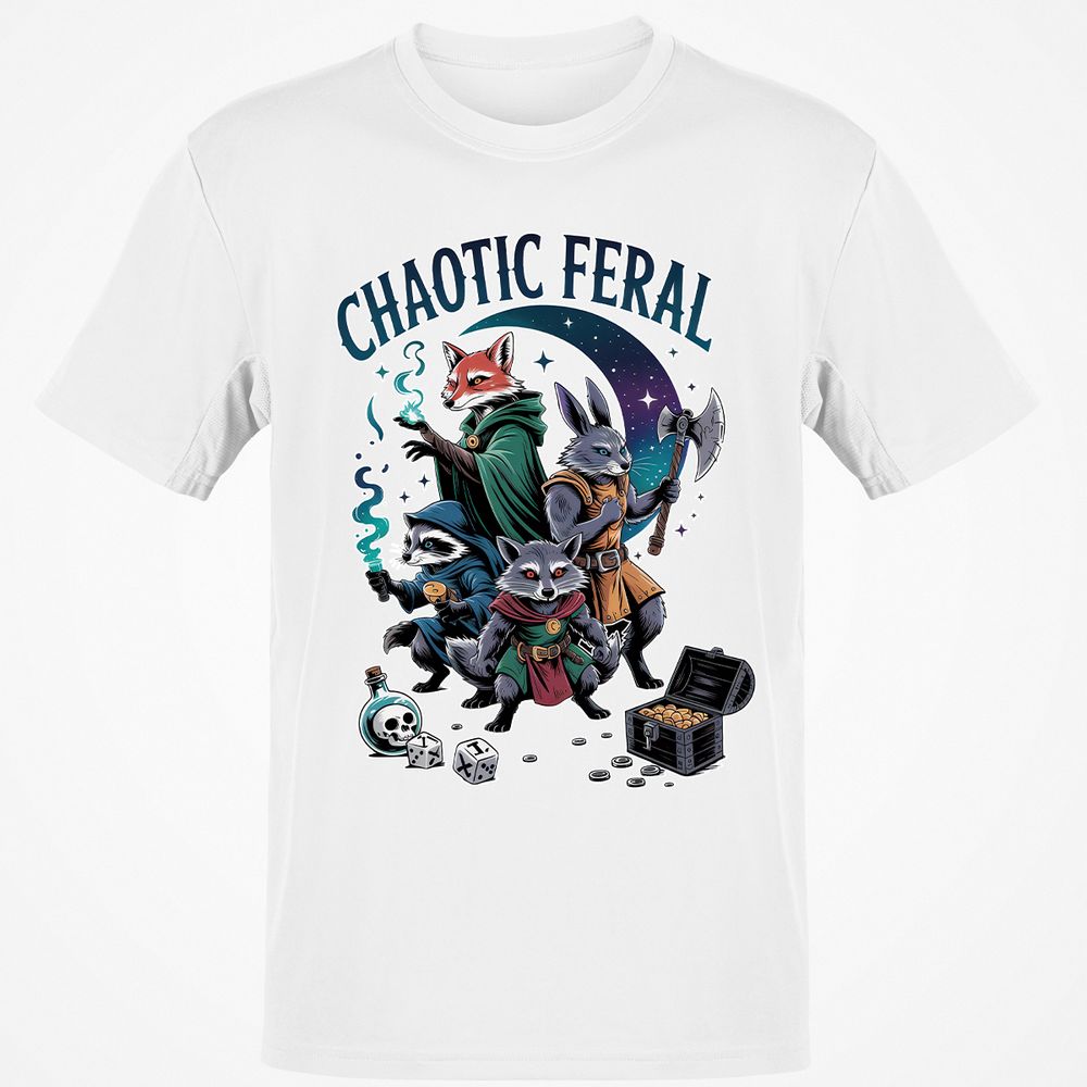 Chaotic Feral Classic Unisex T-Shirt - White - 12