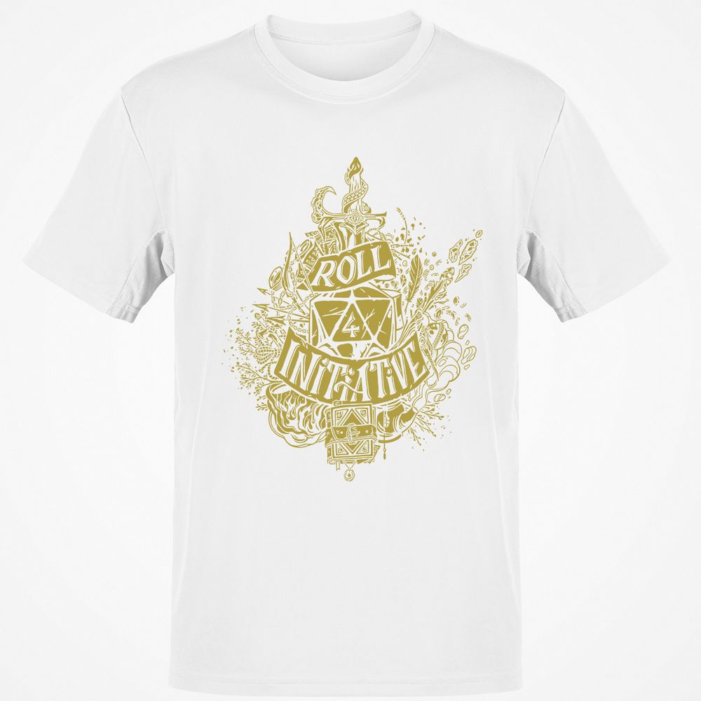 Roll Initiative Classic Unisex T-Shirt - White - 12