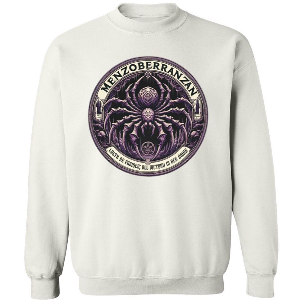 Menzoberranzan Lolth Be Praised Classic Unisex Sweatshirt - White - 12