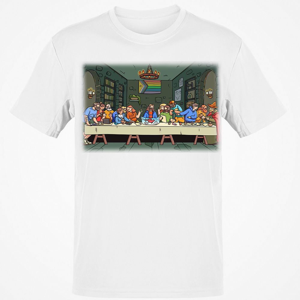 DnD Characters Pride Themed The Last Supper Shirt Classic Unisex T-Shirt - White - 12