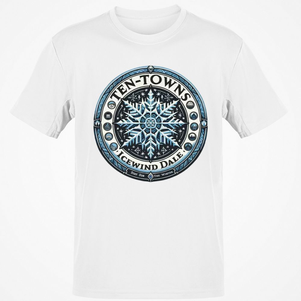 Ten-Towns Icewind Dale Classic Unisex T-Shirt - White - 12