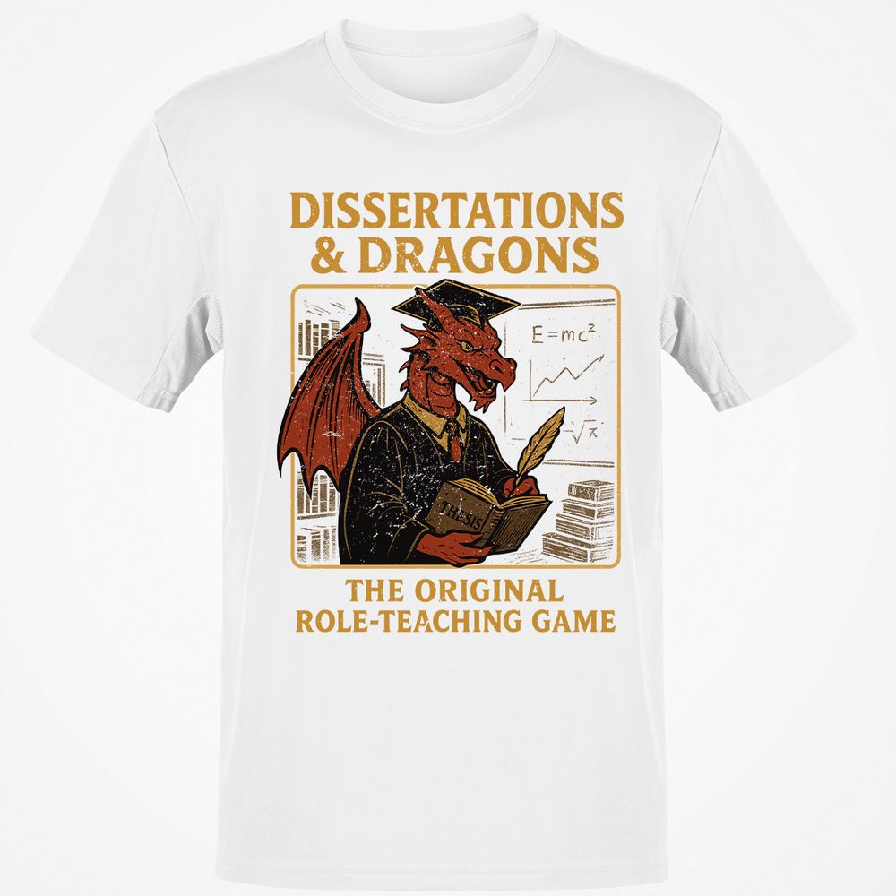 Disserations & Dragons Classic Unisex T-Shirt - White - 12