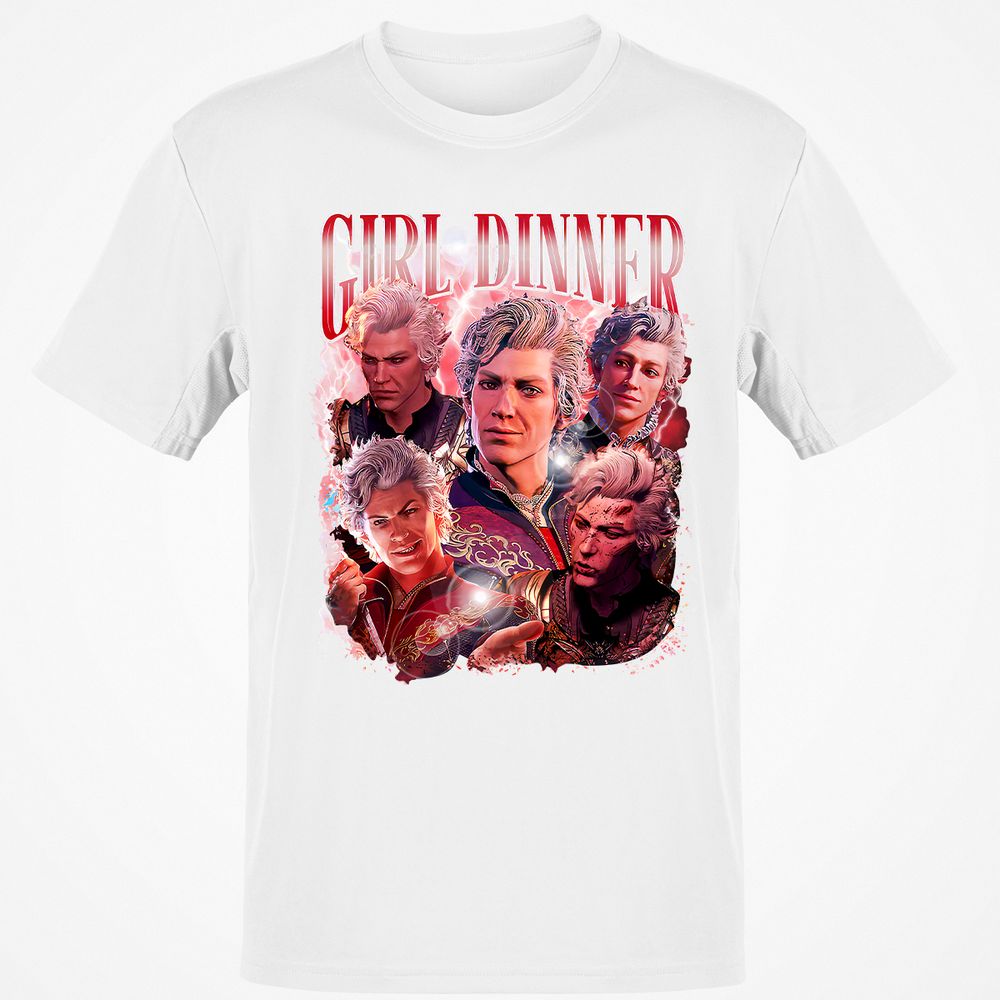Astarion Girl Dinner Classic Unisex T-Shirt - White - 12