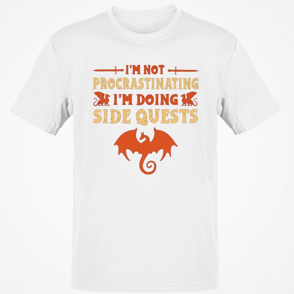 I'm Doing Side Quests Classic Unisex T-Shirt - White - 12