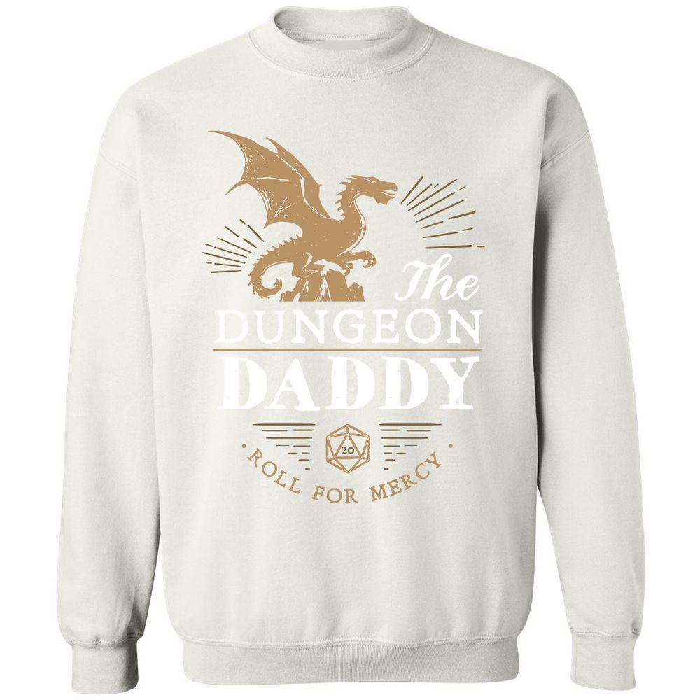 Dungeon Daddy Roll For Mercy Classic Unisex Sweatshirt - White - 12