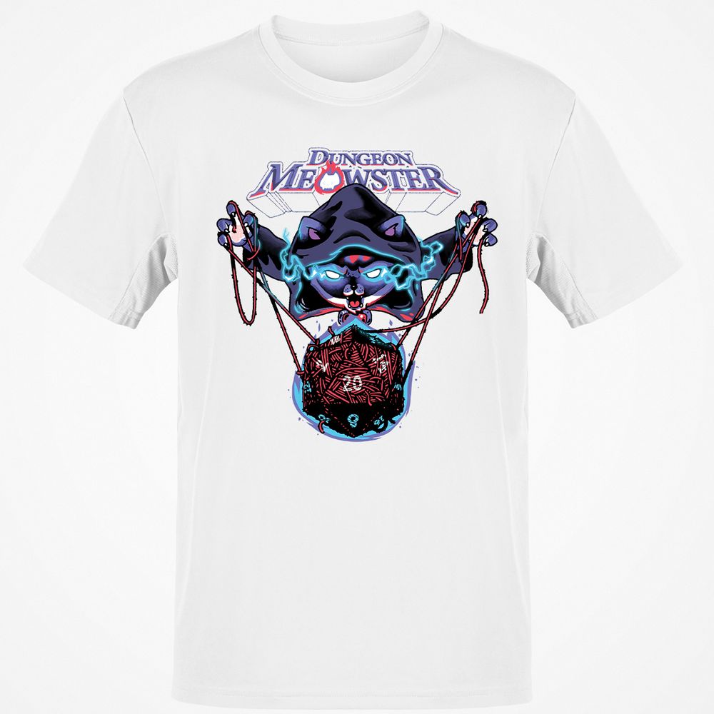 Dungeon Meowster T-Shirt - White - 12