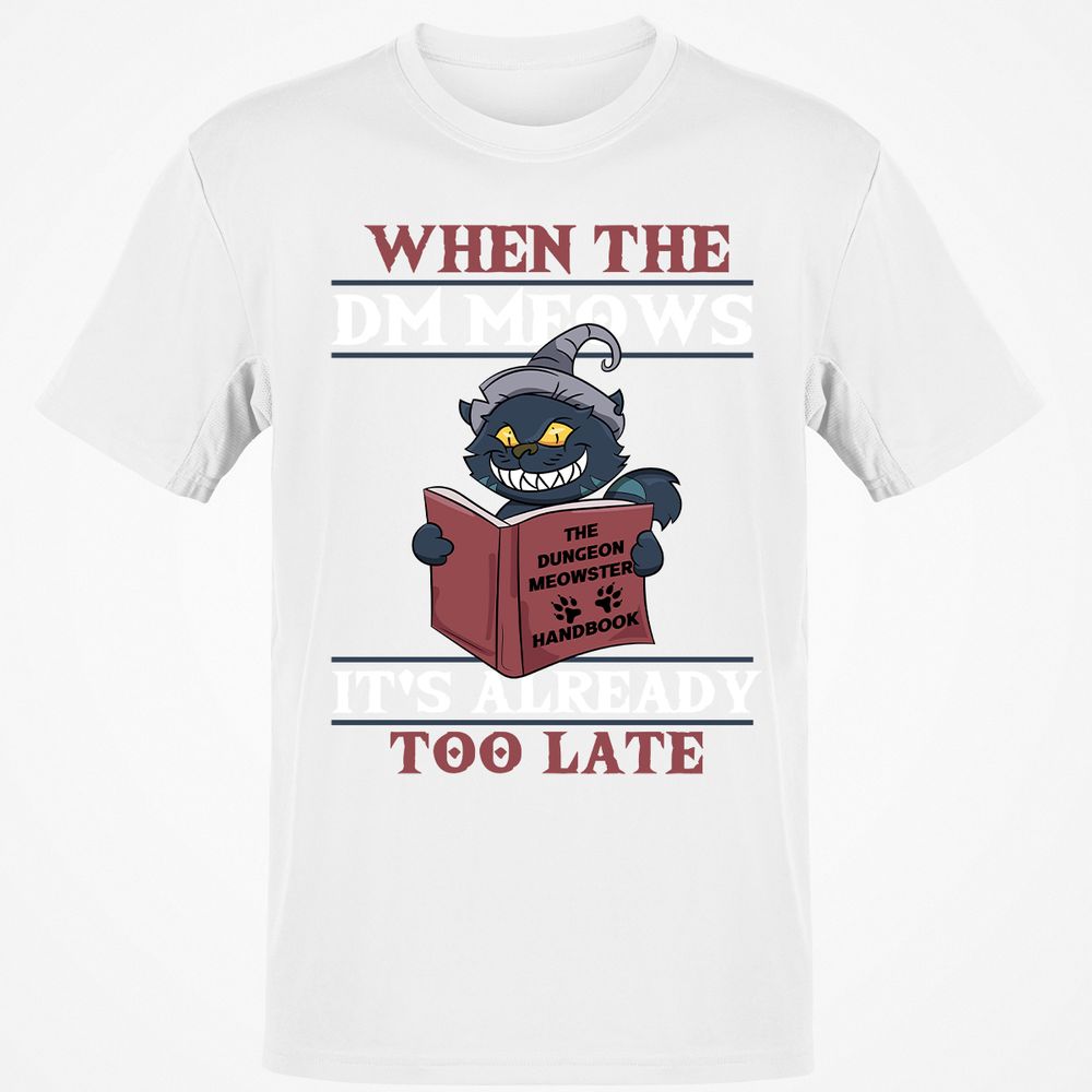 When The DM Meow T-Shirt - White - 12
