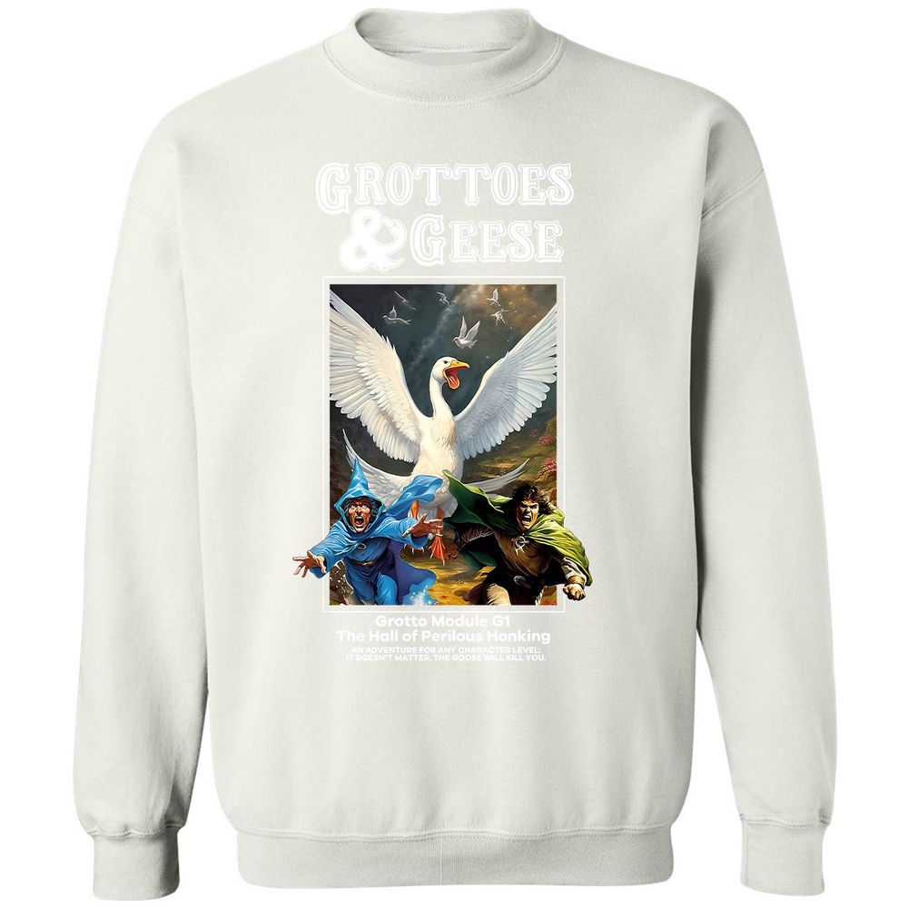 Grottoes & Geese Classic Unisex Sweatshirt - White - 12