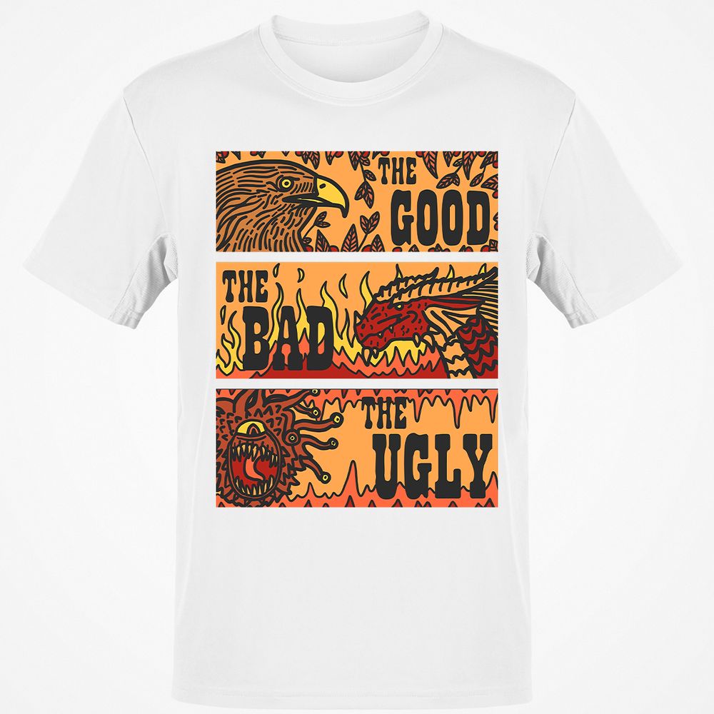 The Good The Bad The Ugly Classic Unisex T-Shirt - White - 12