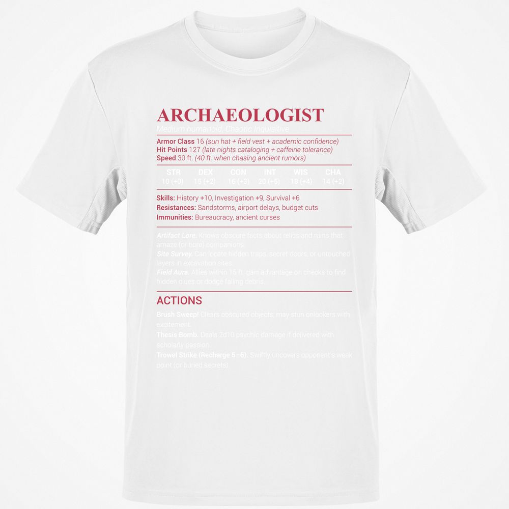 ARCHAEOLOGIST Classic Unisex T-Shirt - White - 12