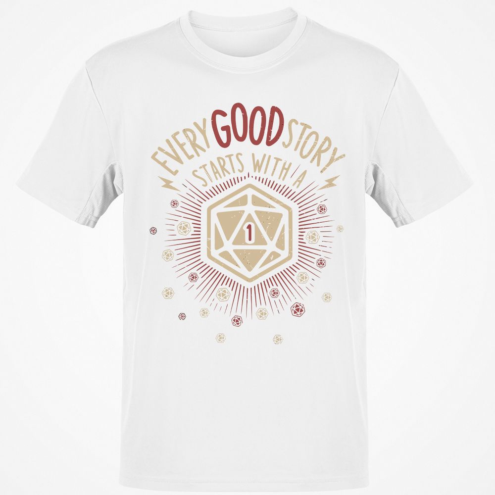 Good Story Starts With A 1 T-Shirt - White - 12
