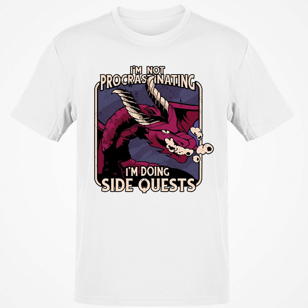 Doing Side Quests Classic Unisex T-Shirt - White - 12