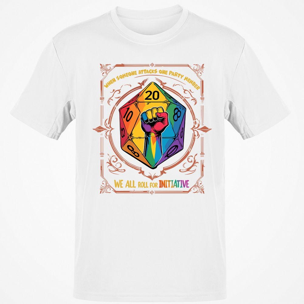 Roll For Initiative Classic Unisex T-Shirt - White - 12