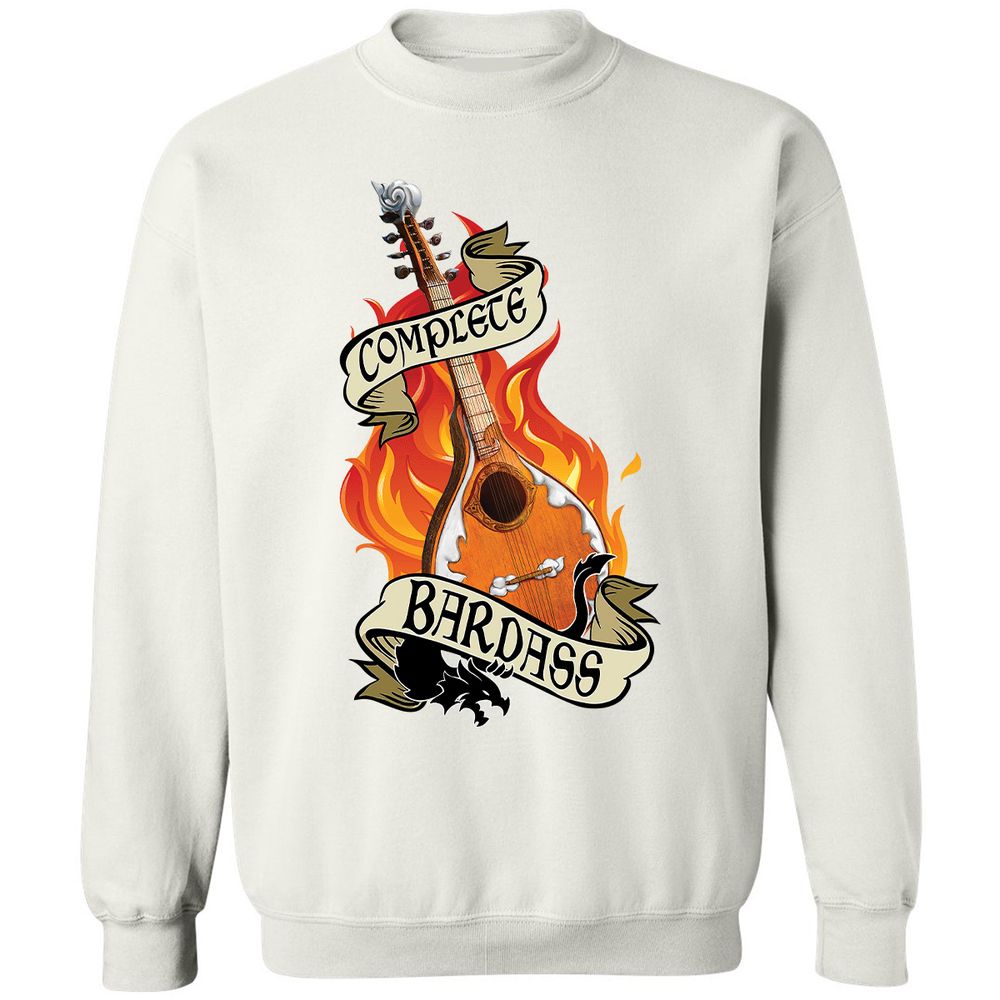 Complete Bardass Classic Unisex Sweatshirt - White - 12
