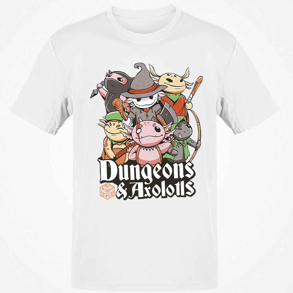 Dungeons And Axolotls Classic Unisex T-Shirt - White - 12
