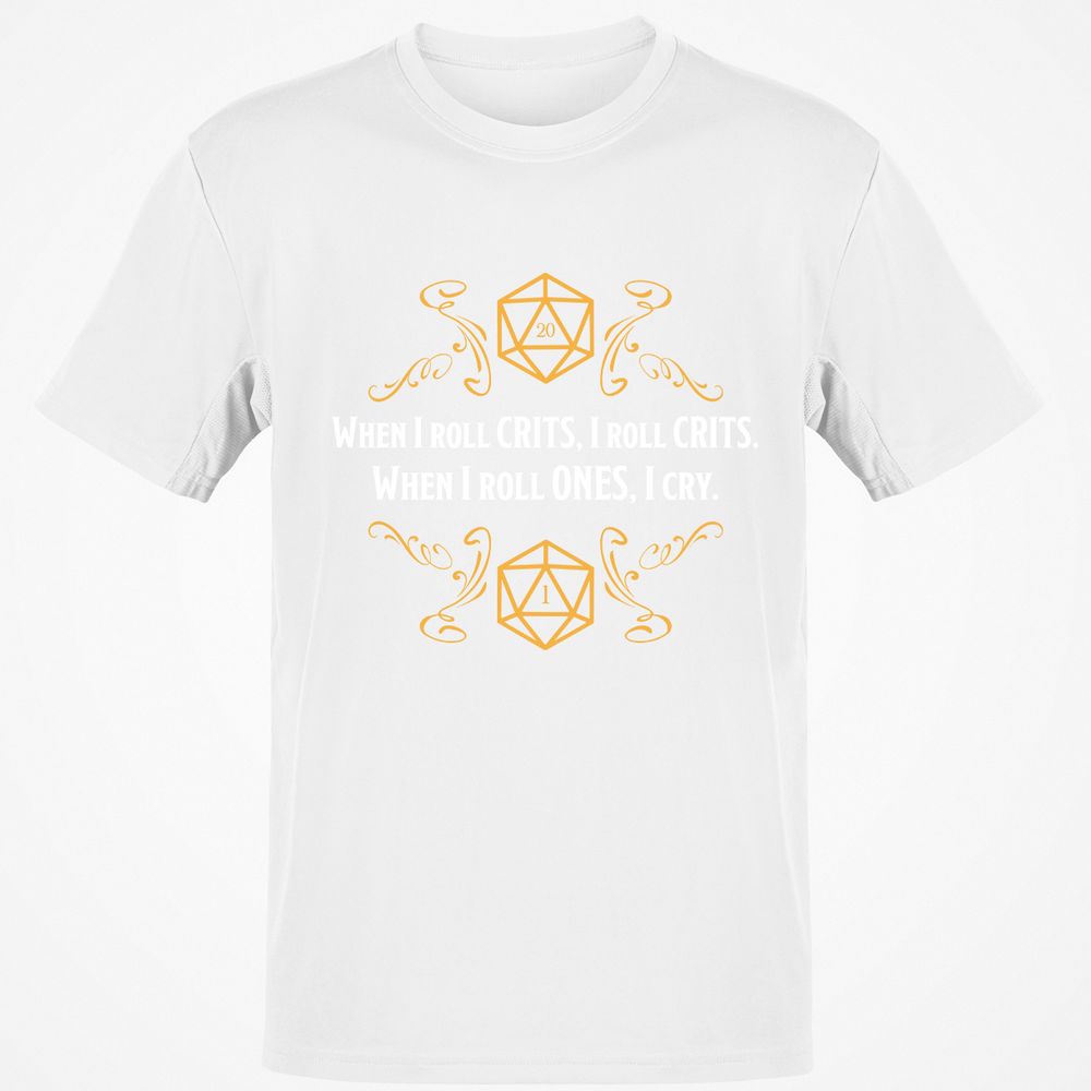 When I Roll Crits Classic Unisex T-Shirt - White - 12