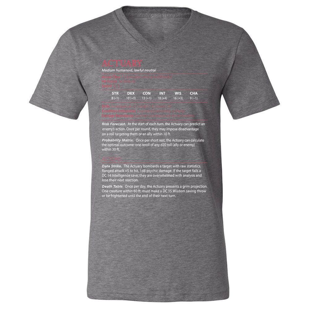 Actuary Stats - Deep Heather - 13