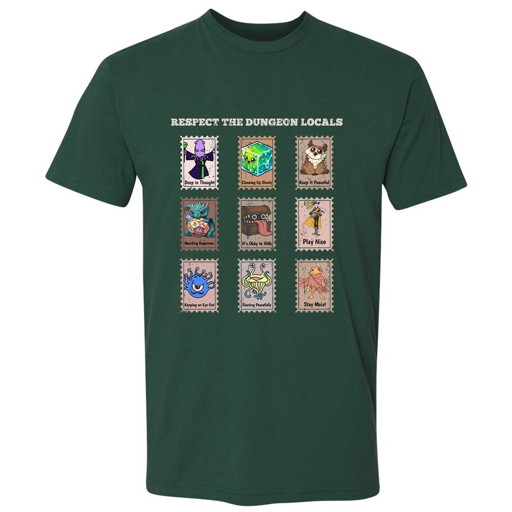 RESPECT THE DUNGEON LOCALS - Forest Green - 13