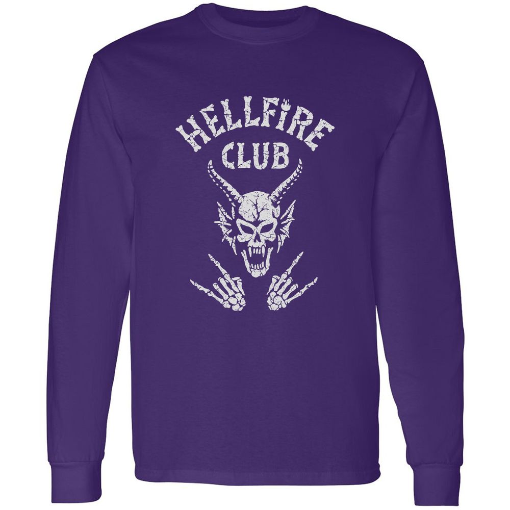 Hellfire Club Long Sleeve T-Shirt - Purple - 13