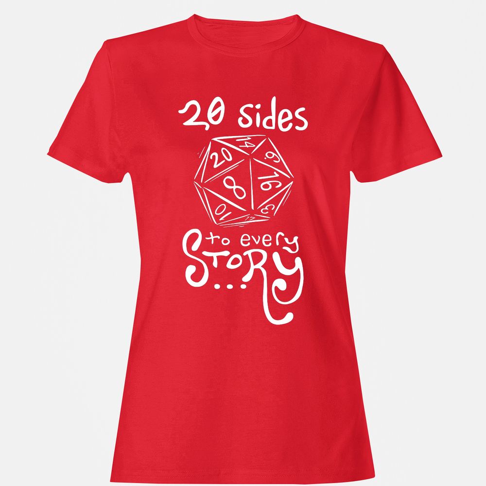 20 Sides to Every Story Women's T-Shirt - Red - 13
