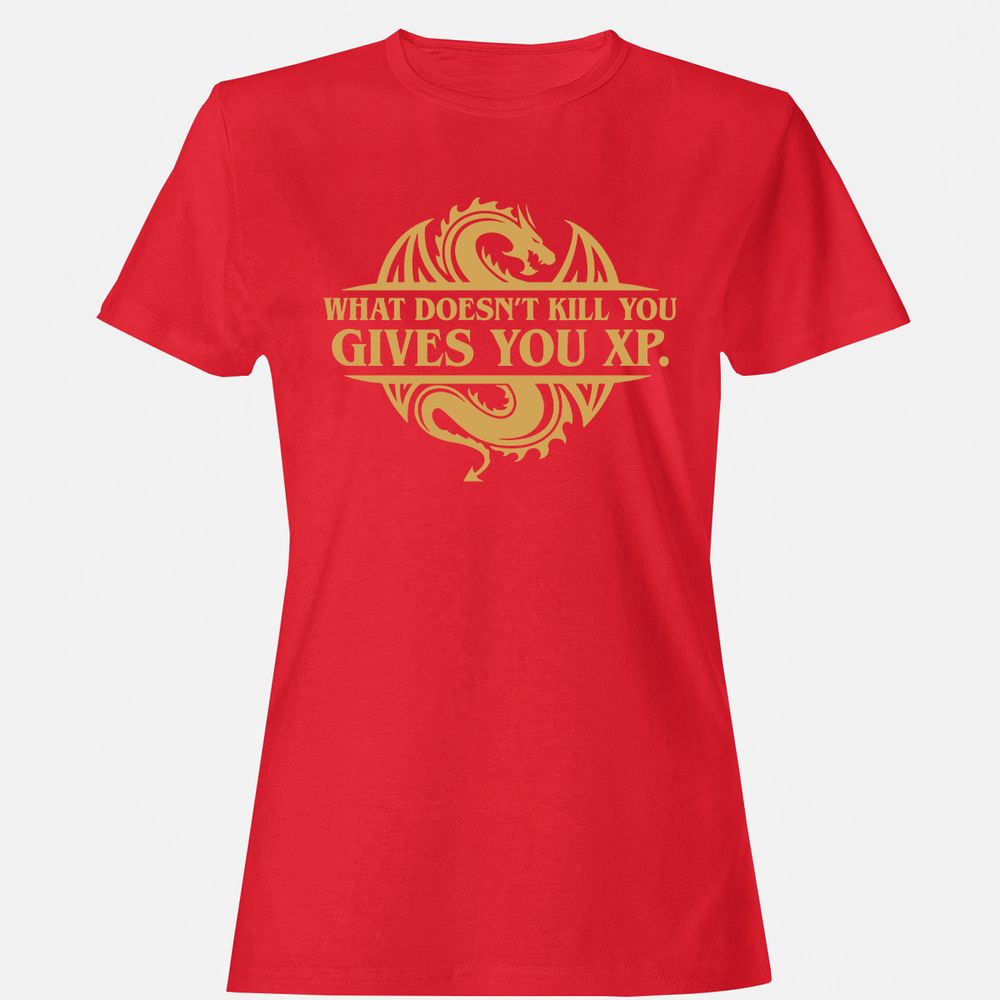 What Doesn't Kill You Gives You XP Women's T-Shirt - Red - 13