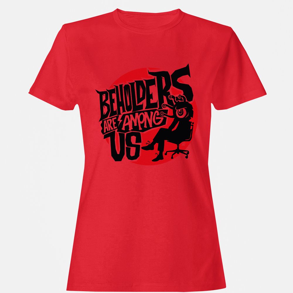 Beholders Are Among Us Women's T-Shirt - Red - 13