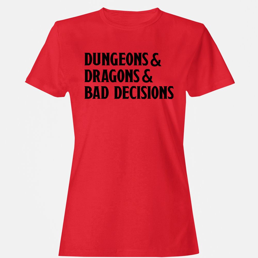 Bad Decisions Women's T-Shirt - Red - 13