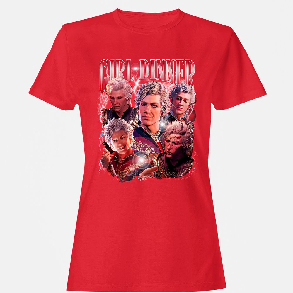 Astarion Girl Dinner Women's T-Shirt - Red - 13