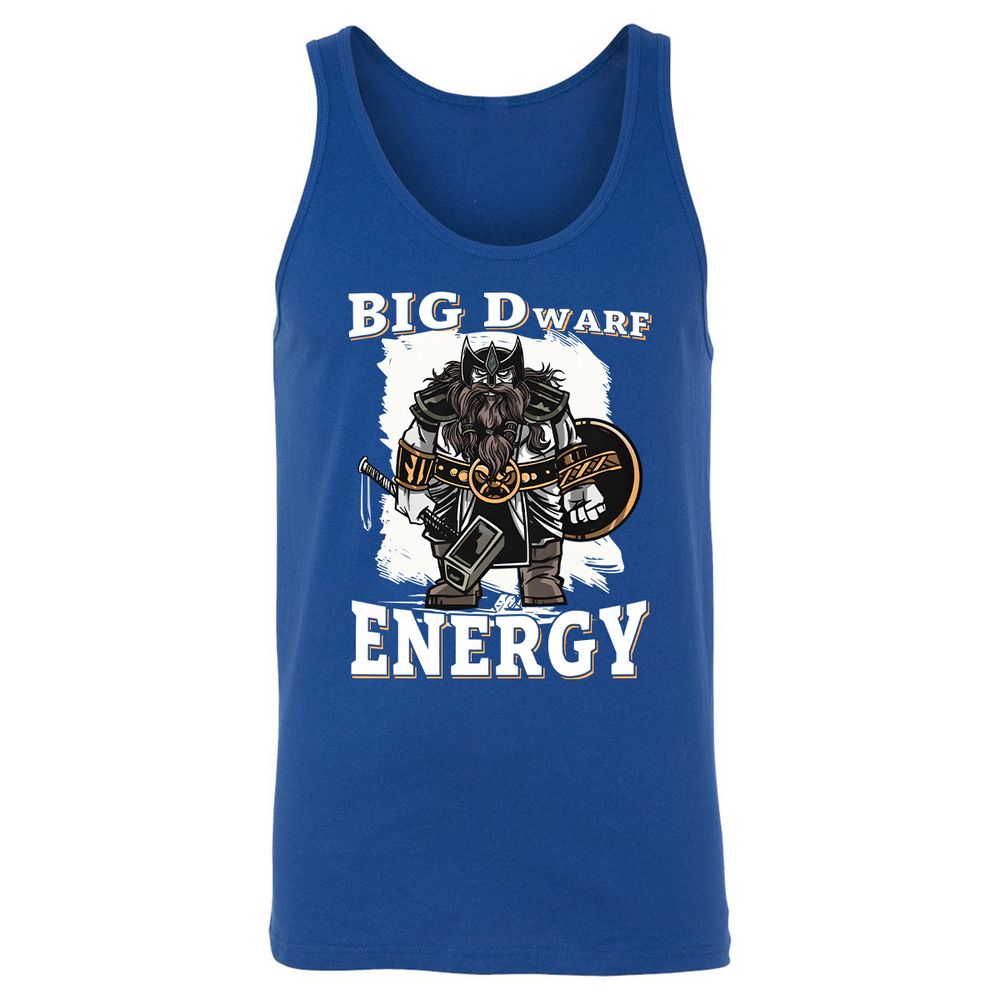 Big Dwarf Energy Unisex Jersey Tank - True Royal - 13