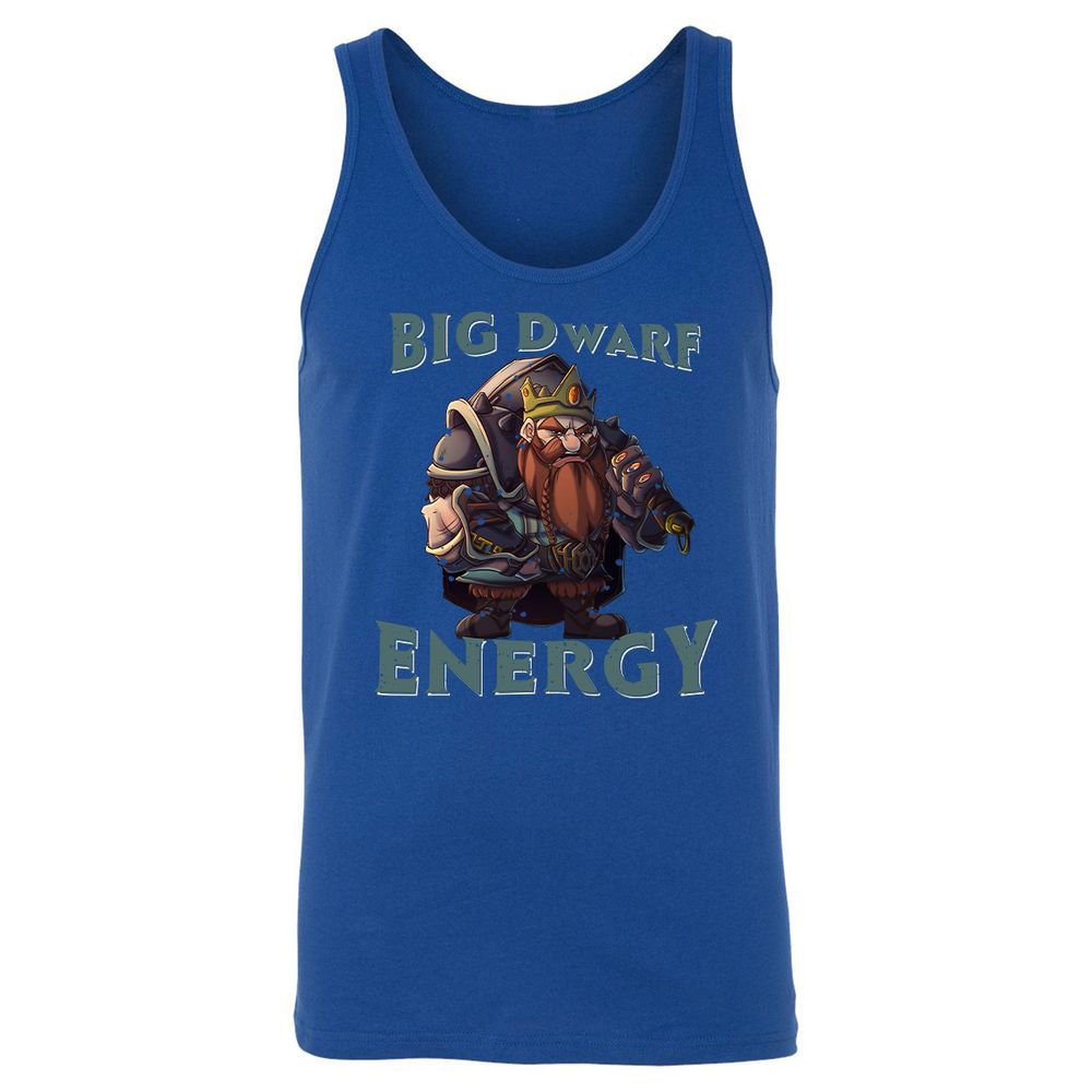 Big Dwarf Energy Unisex Jersey Tank - True Royal - 13