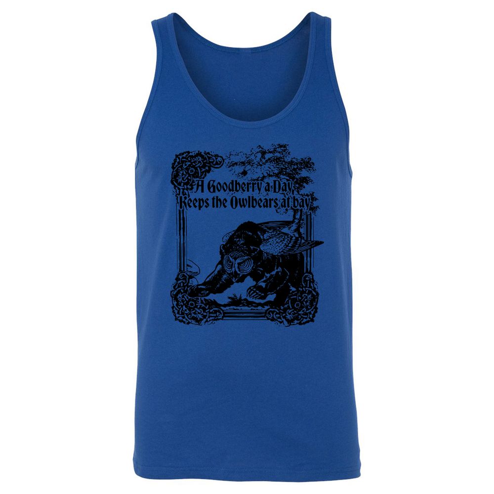 A Goodberry A Day Keeps The Owlbears At Bay Unisex Jersey Tank - True Royal - 13