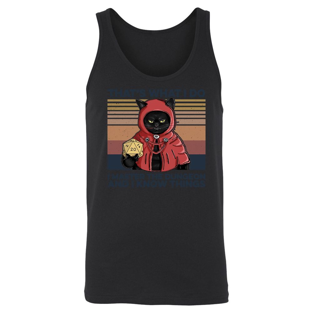 I Master The Dungeons Unisex Jersey Tank - Black - 14