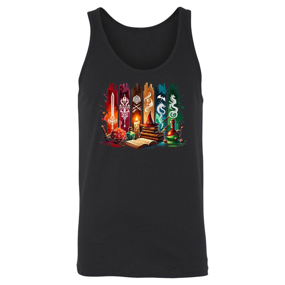 DnD Classes Unisex Jersey Tank - Black - 14