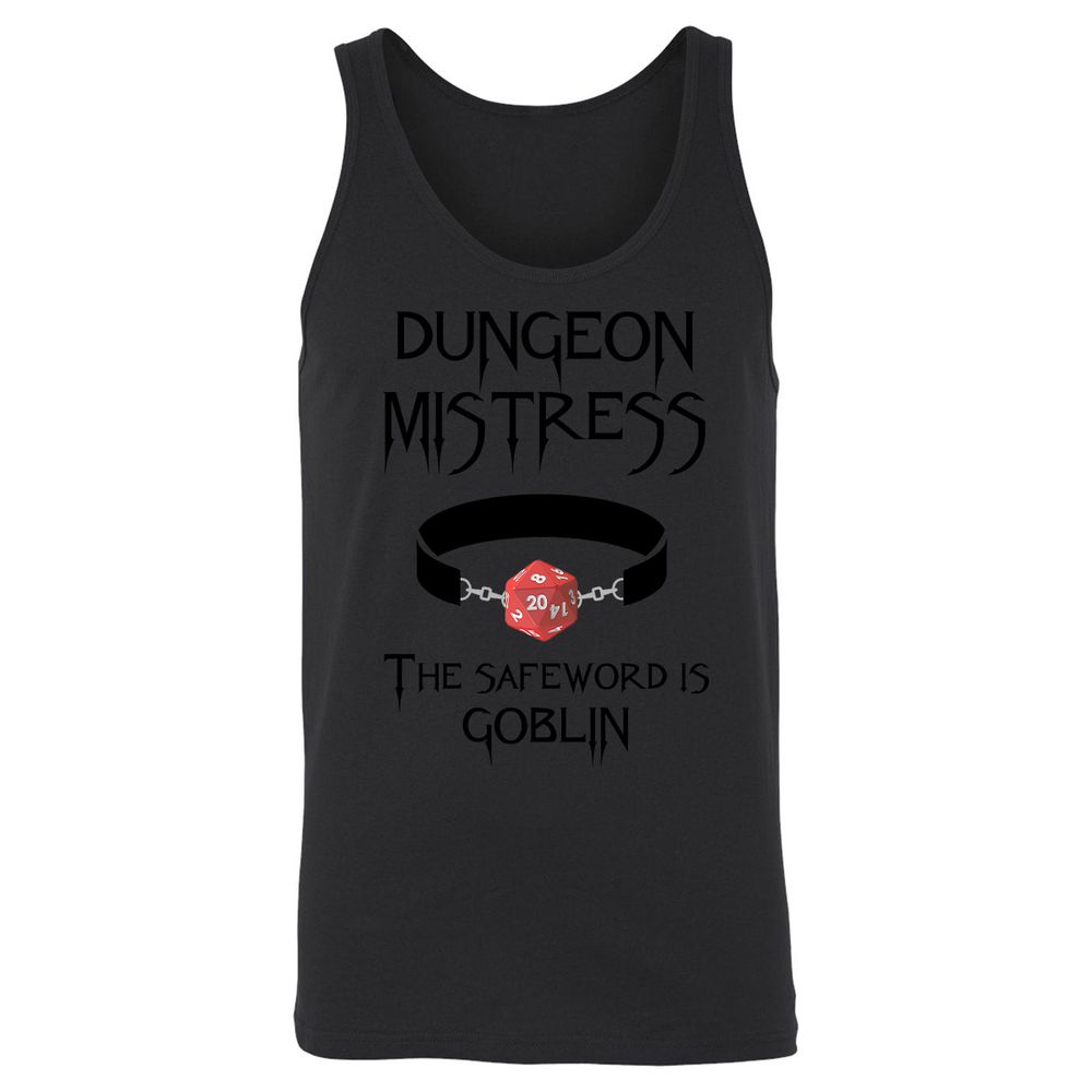 Dungeon Mistress Unisex Jersey Tank - Black - 14