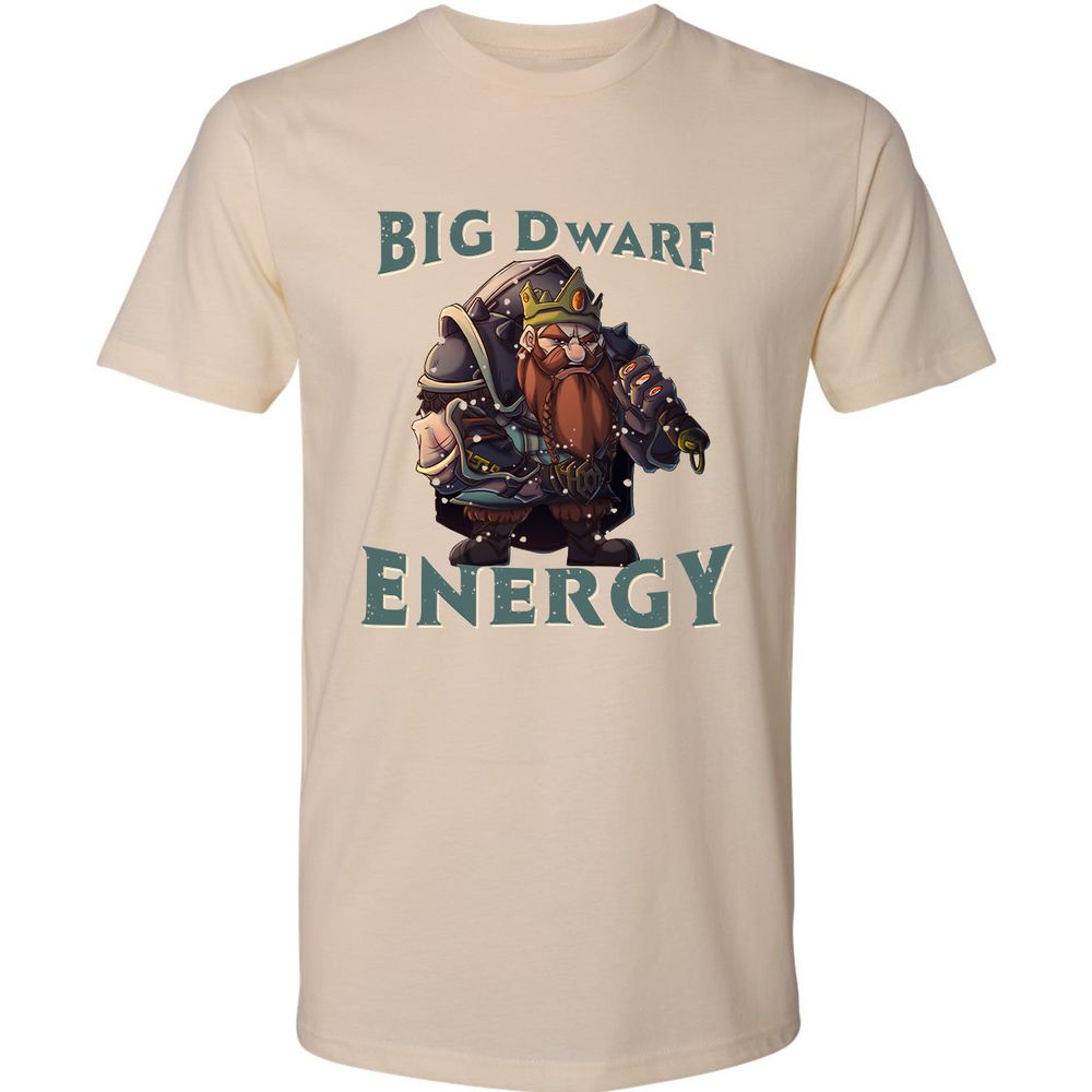 Big Dwarf Energy Premium Unisex T-Shirt - Cream - 14