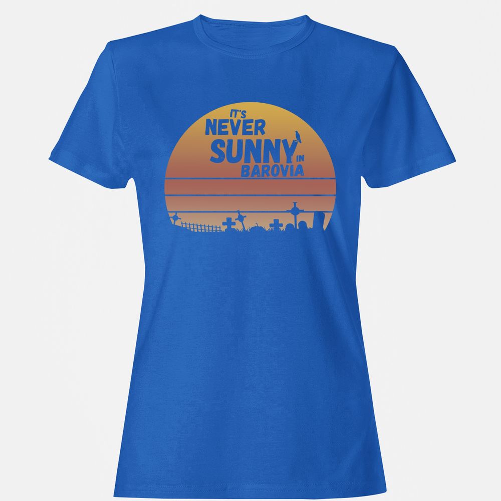 Vintage It's Never Sunny In Barovia Women's T-Shirt - Royal - 14